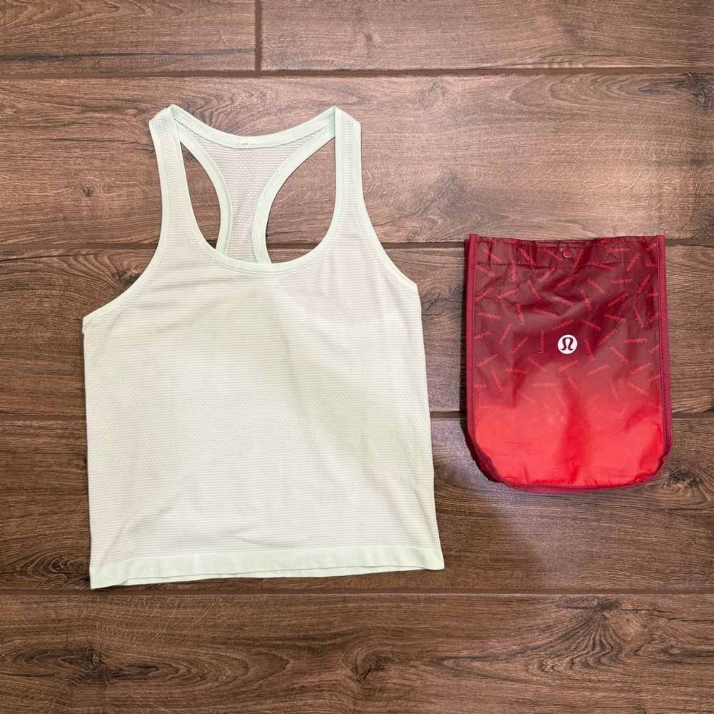 Lululemon Swiftly Tech Racerback Tank Top 2.0 Race Length Mint Moment Size 8